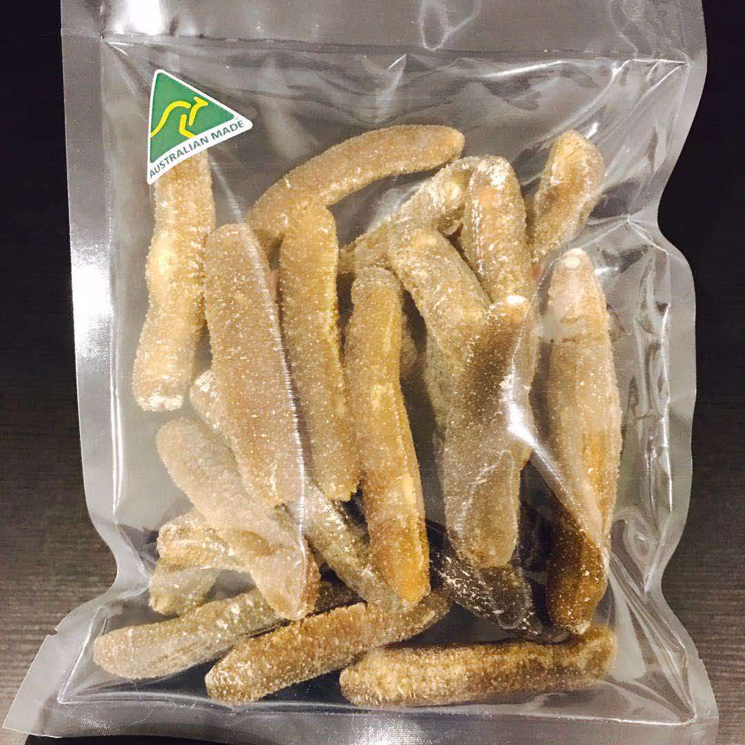 Australian Golden Sandfish Dried Sea Cucumber 精選澳洲野生金沙參 Size XL 15-19pcs/500g