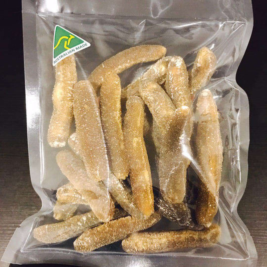 Australian Golden Sandfish Dried Sea Cucumber 精選澳洲野生金沙參 Size XL 15-19pcs/500g