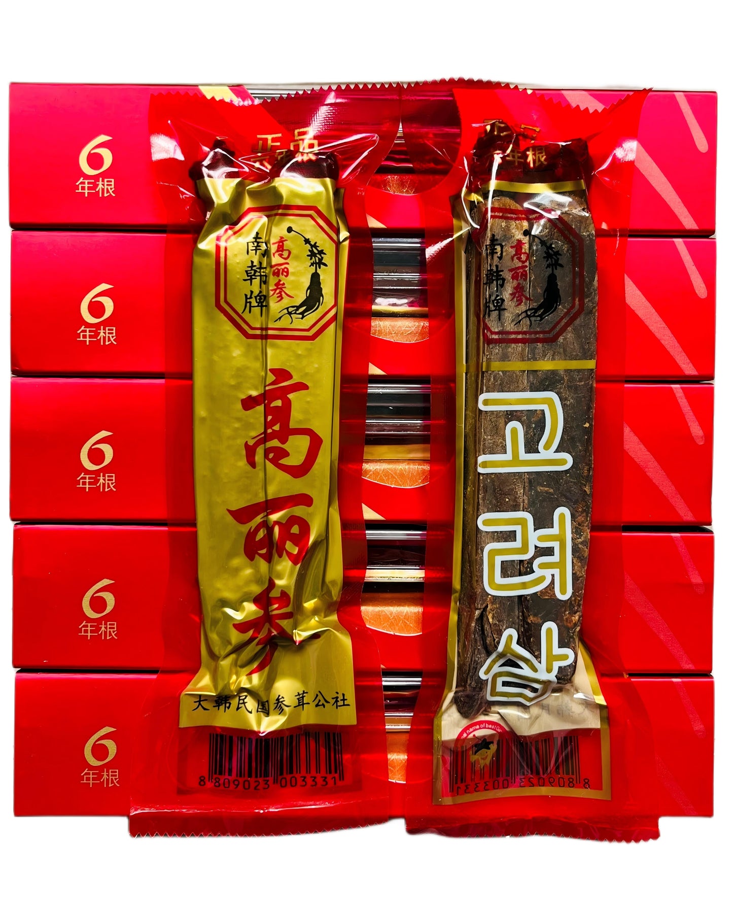 Korean Red Ginseng Root 6 Year Aged韩国高丽参6年根45g/box